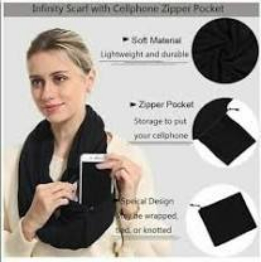 Beyond Yoga infinity scarf with pocket